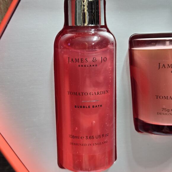 NEW James & Jo England Tomato Garden Duo Bubble Bath & Scented Candle Gift Set - Picture 11 of 16